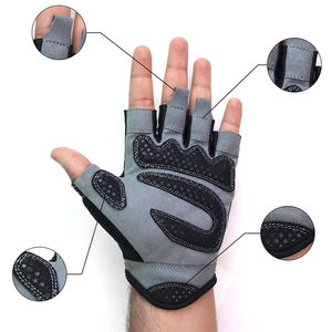 Guantes Deportivos Premium de Medio Dedo para Hombres y Mujeres, Guantes de Gimnasio para Levantamiento de Pesas con Agarre - Product Image 4