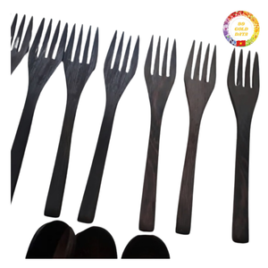 Mini cuchara de madera de miel para té, café, postre, Catering, cucharas creativas ecológicas de bambú para servir al por mayor - Product Image 6