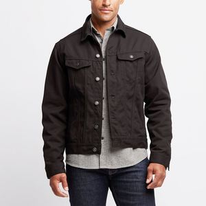 Veste en toile coupe-vent écologique unisexe pour adultes de haute qualité Respirante Quatre poches Style d'hiver Logo personnalisé sur le devant - Product Image 3