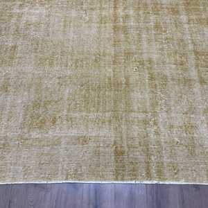 พรมวินเทจขนาด 6.4x7.9 ฟุต, พรมตุรกีขนาดใหญ่, พรมโมร็อกโกสีน้ำตาลขาว - Product Image 2