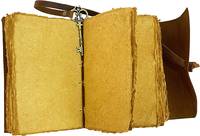 Carnet de croquis fait main NEW ERA, papier de luxe en coton à bords frangés, couverture rigide en cuir vintage, cadeau imprimé