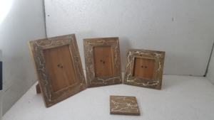 Cadre photo en bois et résine pour décoration de mariage, cadeau de mariage, décoration de table, produit de qualité supérieure, décoration de la maison - Product Image 4