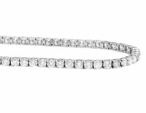 Beau bracelet de tennis S925 argent Moissanite bijoux en diamant rond pour les fêtes de fiançailles Bracelets à maillons - Product Image 2