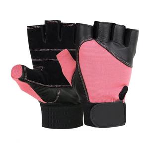 Guantes Deportivos de Media Palma Personalizables de Primera Calidad para Mujer, Guantes de Cuero para Levantamiento de Pesas, Gimnasio y Fitness - Product Image 3