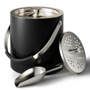 Metal Ice Bucket for <b>Outdoor</b> Patio Parties with Double Wall Insulation Keeps <b>Drinks</b> Cold Longer - Product Image 4
