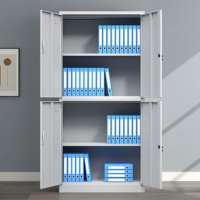 Grande réduction Fabricant OEM Armoires de chambre à coucher Meubles de rangement en acier Armoire à 2 portes Armoires métalliques pour vêtements Vente en gros