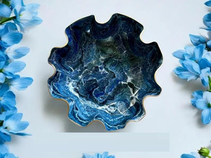 Meilleur prix, bol de service classique en résine écologique personnalisé, fabriqué en Inde, taille et forme pour fête, artisanat Saniya, 6-10 - Product Image 6