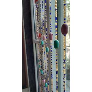 Bohemian-Style Hippy Hippie Glass Beaded Curtain Multicolour Bead Stands Gemstones for Doorways for Hanging Living <b>Room</b>/Bedroom - Product Image 3