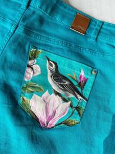 Vintage S Taille Denim Shorts Jeanagers Autre Artisanat Jeans Pantalon Court - Product Image 2