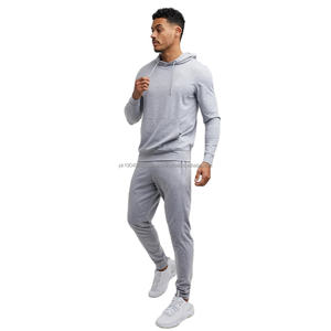 Survêtement pour homme en molleton avec logo personnalisé, fabrication en gros, fermeture éclair, léger et confortable - Product Image 1