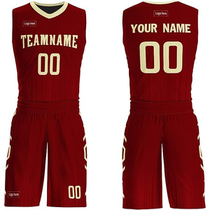 Venta al por mayor de alta calidad de los hombres de gran tamaño 3D sublimación transpirable ligero personalizado su propio equipo de baloncesto uniformes - Product Image 1
