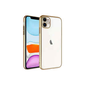 Étui de protection rigide en PC avec cadre doré de luxe Netzy pour iPhone 11, coque de téléphone portable antichoc de qualité supérieure - Product Image 1