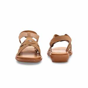 Sandale décontractée à talon marron CL5384 - Product Image 2