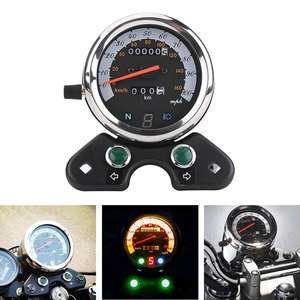 Motorcycle <strong>Speedometer</strong> <strong>Speedometer</strong> Meter Universal Motorcycle Dual Odometer <strong>Speedometer</strong> Meter Gear Digital Display - Product Image 2