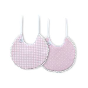 Lot de 2 bavoirs 100% coton vert - pour bébés et enfants - Product Image 1
