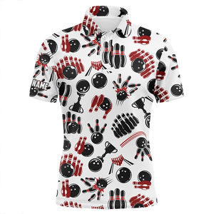 Polo de Bolos para Hombre Sublimado con Estampado Personalizado de Alta Calidad, 100% Poliéster, Secado Rápido, Impermeable, Cómodo, Elegante y Clásico - Product Image 6