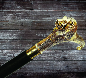 Calvin Hombres Mujeres Seniors Bastón Madera Latón Bastón decorativo Punta de goma Declaración de moda Abuelos Regalo Novedad Regalo - Product Image 5