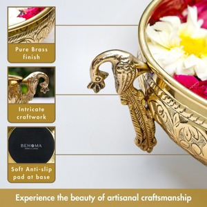 ชามโลหะสีทองทรงกลมสำหรับตกแต่งโถงจัดงานแต่งงานโรงแรมล็อบบี้จัดแสดงทางเข้าบ้านหรือจัดดอกไม้ - Product Image 3