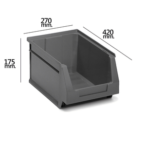 Cassetto Impilabile Grigio N.56 420x270x175 mm. (4/6) - Product Image 1