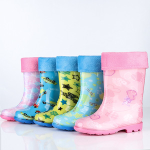 Botas de Lluvia de Goma Midi de Alta Calidad al por Mayor, Impermeables, Personalizadas, Unisex, para Niños, para las Temporadas de Primavera y Otoño - Product Image 1