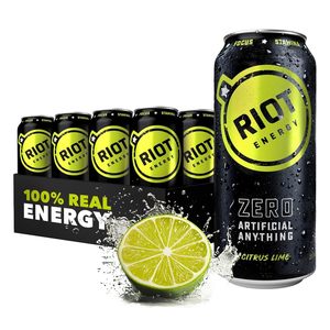 Boisson énergisante RIOT Clean Energy Drink Citrus Lime 473ml en vente au prix de gros - Product Image 6