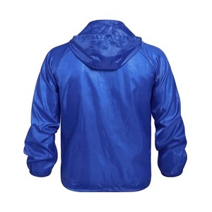 Veste de pluie légère et imperméable pour hommes et femmes, coupe-vent avec capuche et fermeture à glissière, manteau d'extérieur personnalisé pour temps de pluie, OEM accepté - Product Image 3