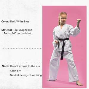 Meilleures ventes d'uniformes d'arts martiaux Costumes Gi Uniforme de karaté Bjj Judo Fabriqué par des commerçants d'ailes Costume de karaté pour enfants - Product Image 3