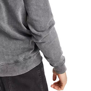 2025 vente directe d'usine hommes lavage à l'acide sweat Logo personnalisé bases solides lavage à l'acide sweat pour hommes - Product Image 6