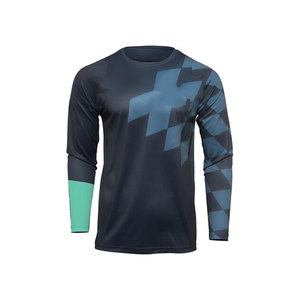 T-shirt de motocross à séchage rapide pour hommes, maillot de cyclisme à manches courtes, combinaison de course, maillot de vélo de montagne, haut de l'usine, vente en gros - Product Image 2