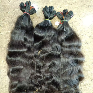 100% Extensiones de cabello humano virgen indio de alta calidad Color natural - Product Image 1