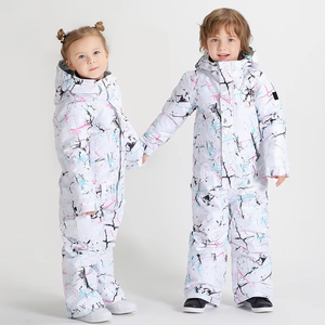 Custom Waterproof Breathable Printed Winter Mens Ski Suit Windproof Snowboard Suit Winter Snow Suit - Product Image 6