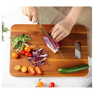 เขียงไม้อะคาเซียทำจากเรซินอุปกรณ์ในครัวเขียงสำหรับหั่นผักหั่นชีส - Product Image 6