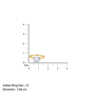 Gold Soul Solitaire Lab Grown Diamond <b>Toe</b> <b>Ring</b> Elegant Fine Jewelry - Product Image 4