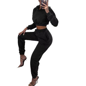 Nouveautés femme survêtement mode sweat à capuche et pantalon ensemble survêtement confortable pour femmes avec deux pièces - Product Image 3