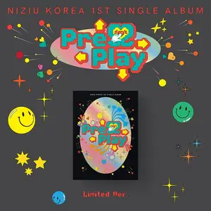 [Officieel Kpop-Album] Koreaanse Idool Meidengroep Niziu 1e Enkel Album [Druk Op Play] (Gelimiteerde Editie)