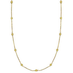 Collar con Diamante Amarillo Canario de Lujo en Oro de 14k 0.33ct - Product Image 1