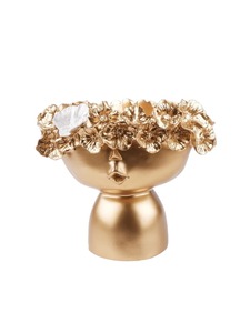 Visage sculptural Centre de table Figurine décorative élégante pour table Décoration intérieure Bureau Cadeau Affichage Art Showpiece Plaqué Or - Product Image 2