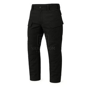 Pantalones cargo de algodón para hombre 280GSM Multi bolsillo último estilo ropa de trabajo pantalones lavados con logotipo personalizado pantalones de hombre - Product Image 5