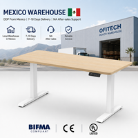 Bureau d'ordinateur portable électrique ergonomique moderne BIFMA, table convertible réglable en hauteur, durable, pour le travail assis-debout à domicile ou au bureau