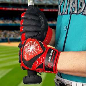 Guantes de bateo de béisbol de cuero personalizados Pro Grip, ligero y duradero para hombres, mujeres, tallas para jóvenes - Product Image 4