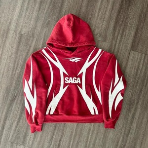 Sudadera con capucha de gran tamaño de marca de moda callejera americana europea para hombre Y2K estilo Hip-hop Rock bordado Terry sudadera de invierno - Product Image 4