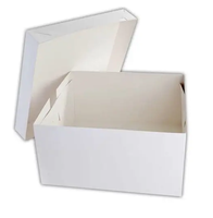 Boîtes cadeaux 3 plis blanches 6 x 4 x 3 pouces, légères, durables, avec pelliculage brillant, pour l'expédition, l'emballage et le rangement de petits articles