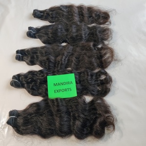 Wholesale 100% Indian Raw Virgin Black Wavy Natural Wave Super Wave Bundles Best Quality Unprocessed Human Hair <b>Extensions</b> - Product Image 5