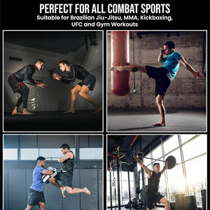 Pantalones cortos de boxeo personalizados de proveedor OEM para hombre, diseño transpirable para sesiones de entrenamiento de lucha con marca de marca privada - Product Image 4