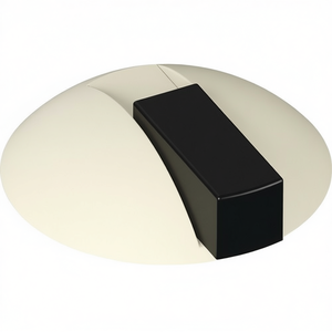 HEWI 625B 99 Paillasson de sol en plastique blanc mat pur 85 mm avec support de montage à cheville de 22,5 mm de hauteur, nouveau - Product Image 3