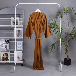 Satin Brides <strong>Personalised</strong> Robes Orange Chiffon Satin Robe for Women Bridesmaid Wedding Robe - Product Image 4
