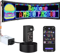 Écran LED vidéo flexible, étanche, pleine couleur, pixels P1.25, pour utilisation en extérieur, à coller sur la fenêtre de voiture, traitement médical, 1 an