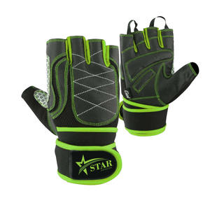 Guantes de gimnasio unisex de alta calidad de neopreno con medio dedo para entrenamiento, ejercicio físico, levantamiento de pesas, logotipo personalizado, alta visibilidad - Product Image 5