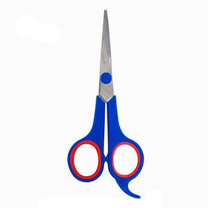 Ciseaux de barbier à poignée en plastique bleu 440C ciseaux de barbier professionnel à main gauche ciseaux de barbier pour la beauté - Product Image 1