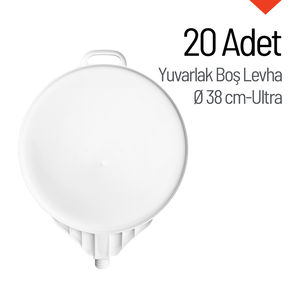ป้ายจราจรสะท้อนแสงแบบกลมพิเศษ 20 ชิ้น ขนาด 38 ซม. แผ่นเปล่า - Product Image 1